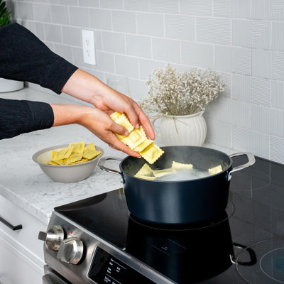 Alva Maestro 7-Piece Ceramic Nonstick Cookware Set, Recycled Aluminum, Oven Safe to 400F, Induction Compatible