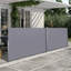 Auvent de véranda rétractable 276 "X 71", imperméable, intimité, gris 276 "