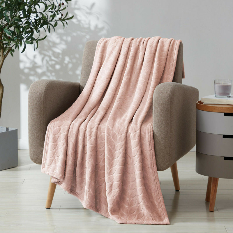 Plain Weave / Muslin Throw Blanket, Pink