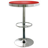 Mellette Round Glass Top Metal Base Dining Table