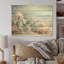 Collage de cactus sur la plage I - Art mural en bois de cactus sur bois de pin naturel-119237308