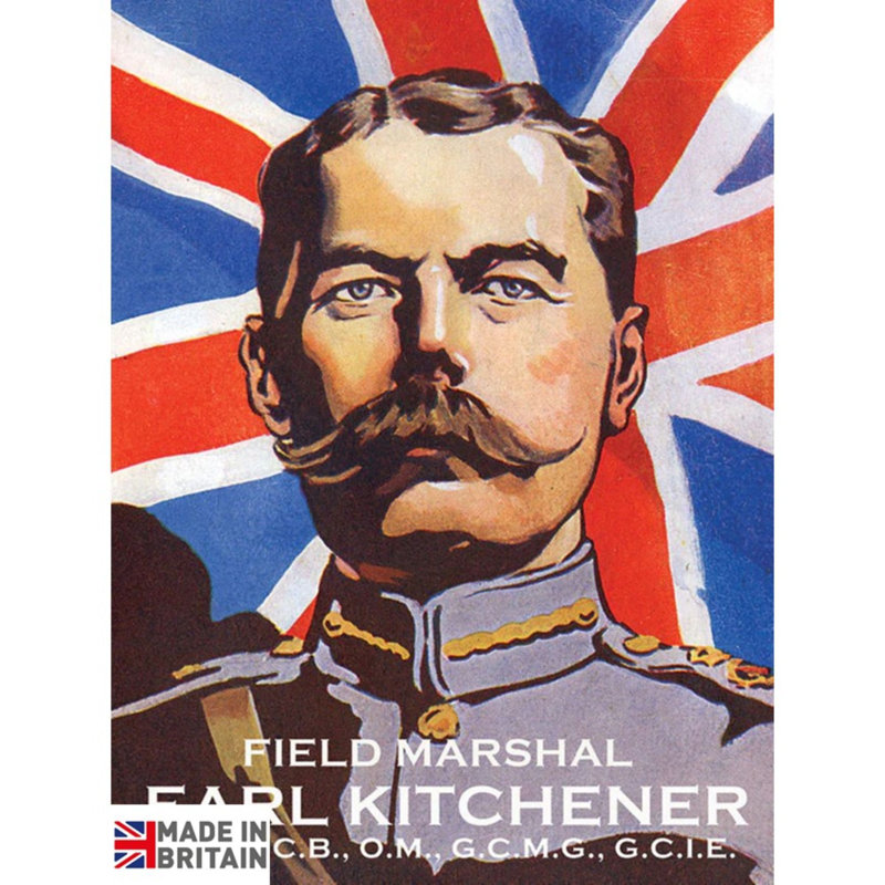 Earl Kitchener - No Frame Memorabilia on Metal, 45cm H x 37.5cm W x 0.225cm D