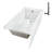 Streamline 66 in. x 32 in. Acrylic Right-Hand Drain Alcove Bathtub in Glossy White With External Drain-101700164