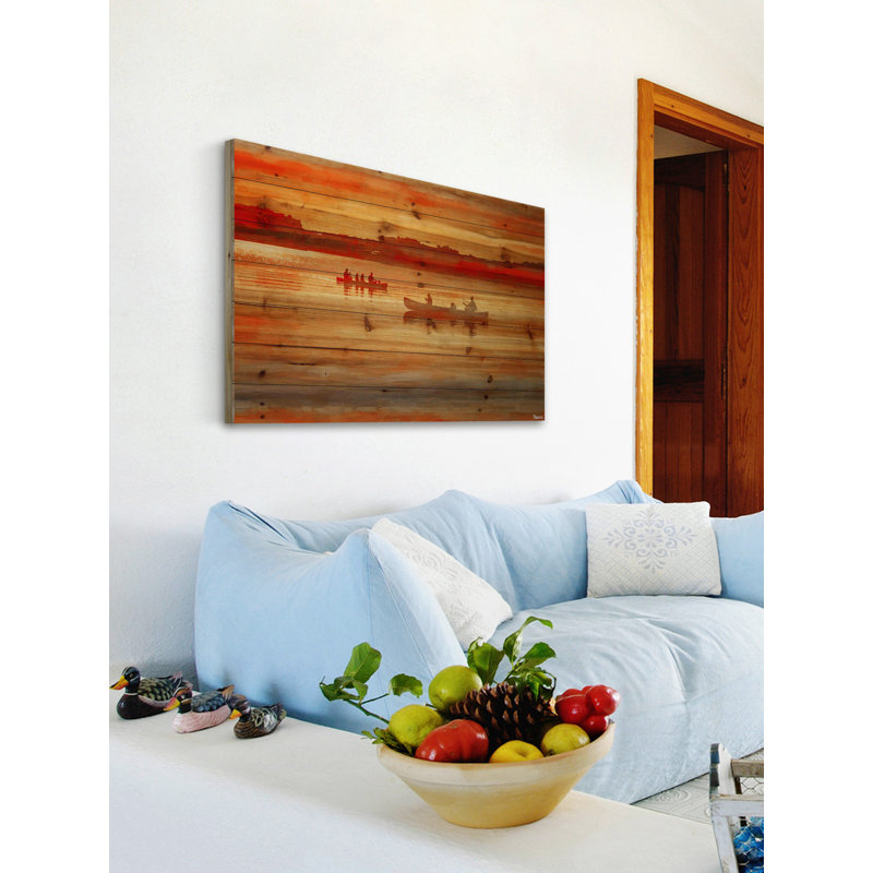 «Lake Lavielle» par Parvez Taj, impression sur bois, H 8 po x l 12 po x P 1,5 po