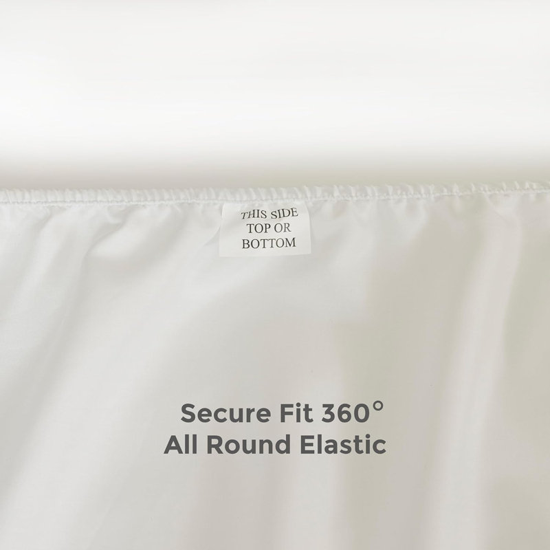 Ensemble de draps 100% Tencel Lyocell de Dreamencia, très grand lit californien, draps rafraîchissants en eucalyptus, finition douce pêche, poche antidérapante de 15 po de profondeur, comprend drap plat, drap-housse et 2 taies d'oreiller, blanc