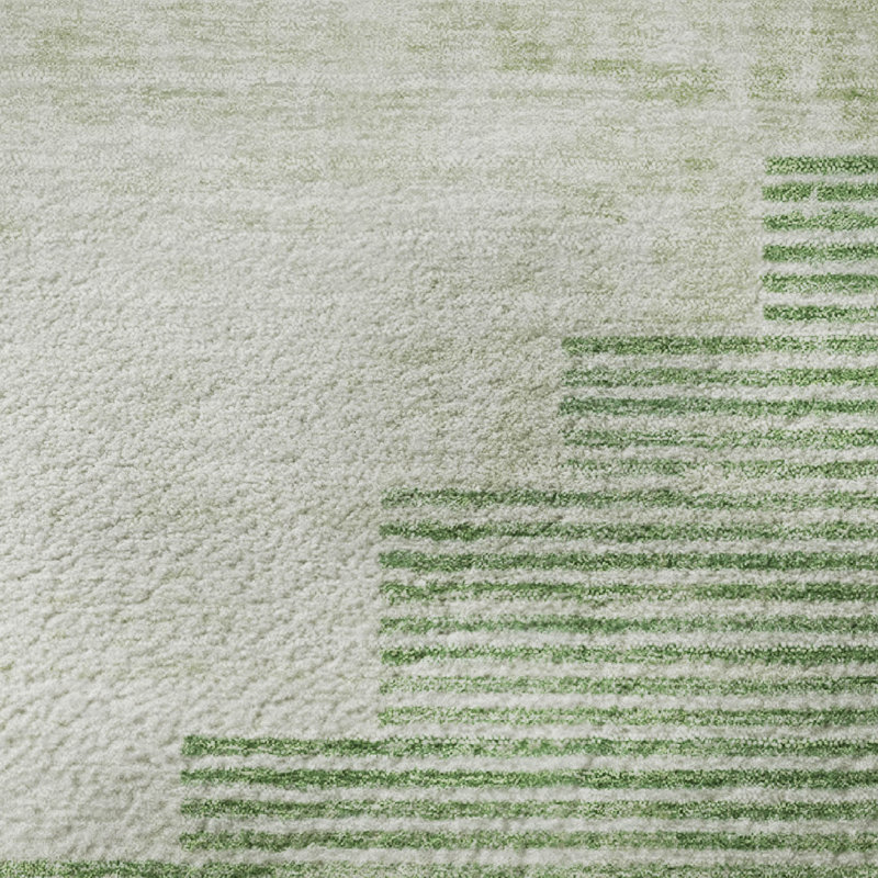 Premium Machine Washable Ashington AMF1829 Geometric Rug, Round 8'