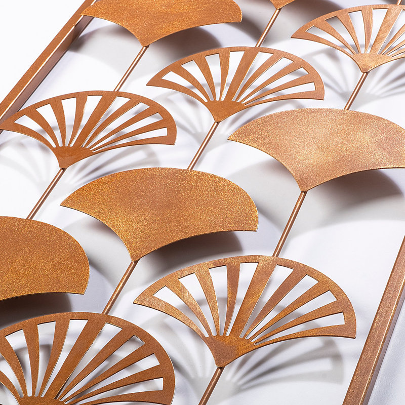 Handmade Decorative Metal Wall Accessory, 12.6 x 35.4 inches | 100% Metal, Thickness: 0.06 inches | Unique Hand-Painted Design, Perfect for Home Decor | Versatile Wall Hanging with Distinctive Color Variations