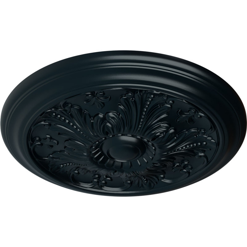 Endurathane Vienna Ceiling Medallion, 16 7/8"OD x 5/8"P (Fits Canopies up to 3 1/4"), Hand-Painted Night Shade Finish