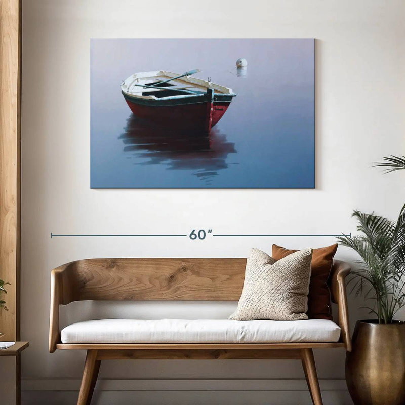 Mehar Lonely Boat III, H 30 po x l 45 po