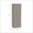 Lisboa 2-Door Armoire Light Gray
