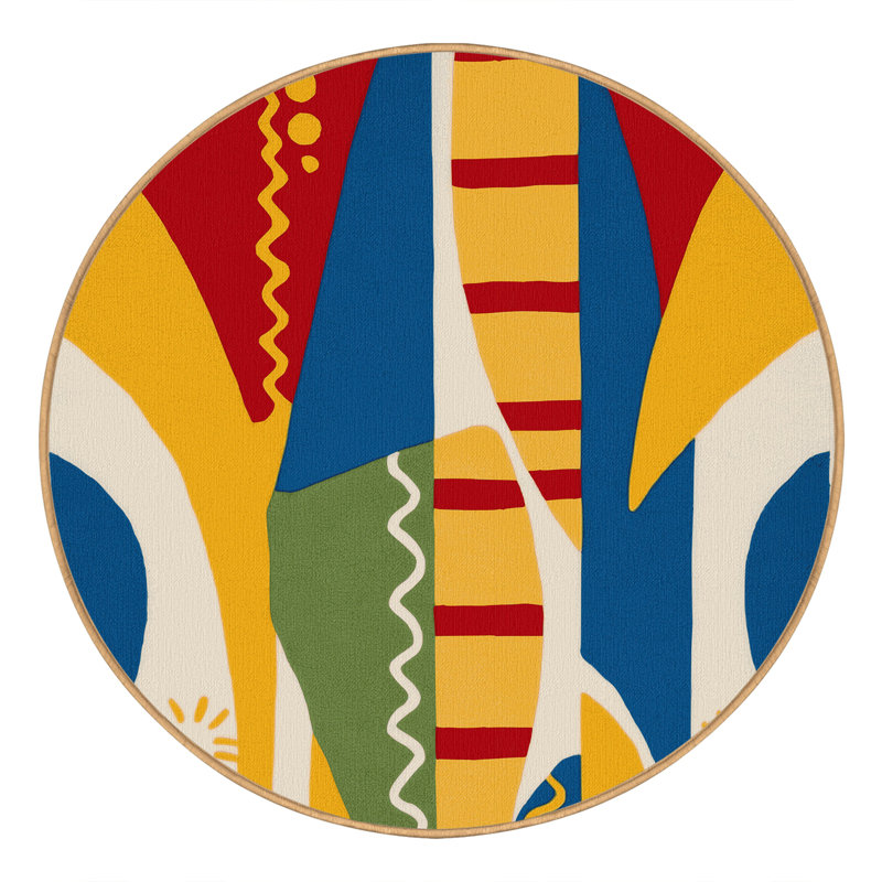 Breezy Curl Rug, Round 6'