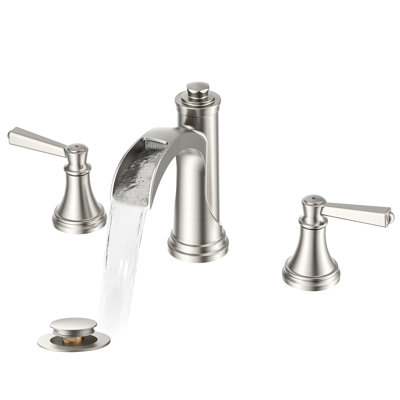 Widespread 2-handle Bathroom Faucet With Drain Assembly