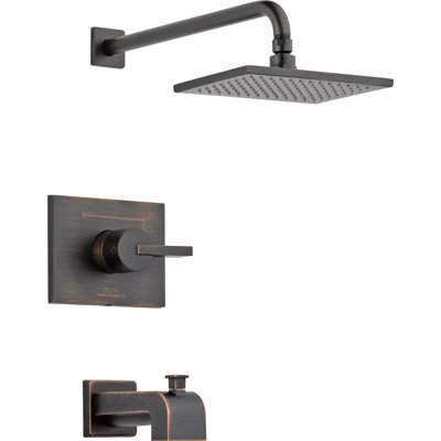Vero 14 Series Volume Tub and Shower Faucet Trim with Lever Handles and Monitor