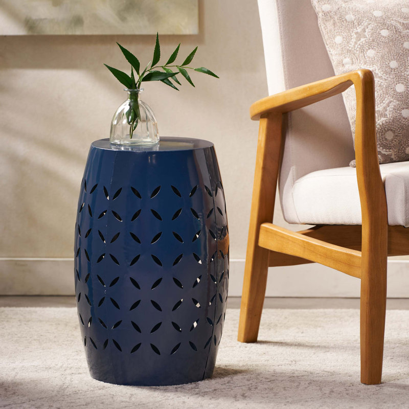 Patio Table, Side Table, Dark Blue