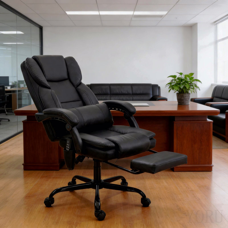 Faux Leather Massage Desk Chair, Office Chair, Reclining Chair