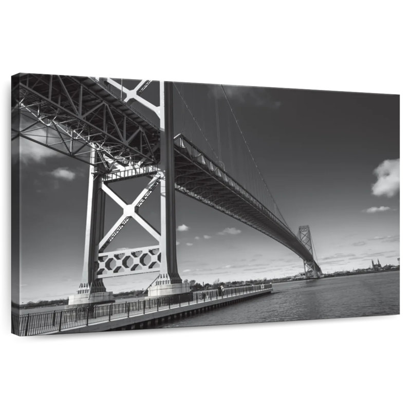 Ambassador Bridge Detroit, 24" H x 36" W