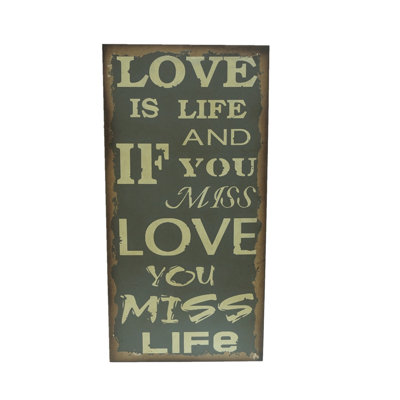 Décoration murale «Love is Life…»