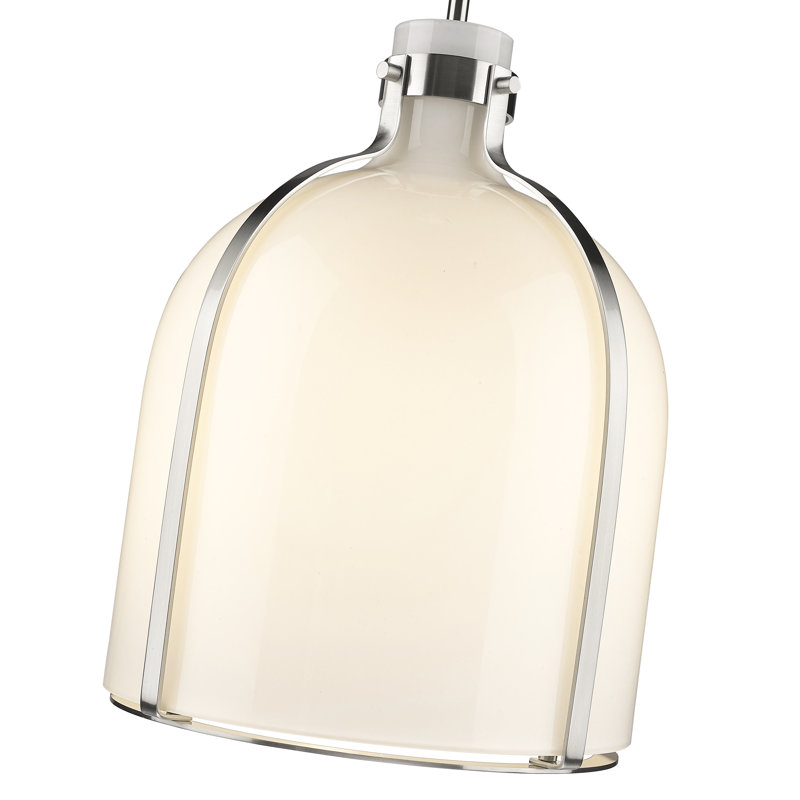 Walpole 1 - Light Candle Style Pendant, Brushed Nickel, 16.5" H x 12.25" W x 12.25" D