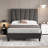 Bed Frame With Adjustable Headboard, No Box Spring Needed-706243788