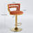 Modern Bar Chair(Set Of 2 ) With Golden Iron Tube Legs,  Soft Cushions And Comfortable Backrest, Suitable For Dining Room, Living Room, Cafe,Hairball Back,Bar Stool-928040222