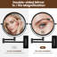 Miroir de maquillage mural 8 po avec miroir de maquillage grossissant 1X / 10X-268925954