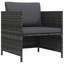 Chaise de patio avec coussins