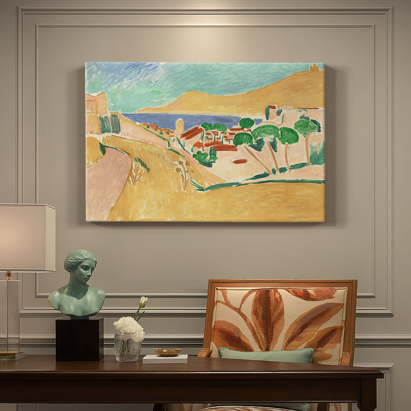 Vue de Collioure-Henri Matisse-Toile tendue avec châssis-c. 1905, 18 x 27