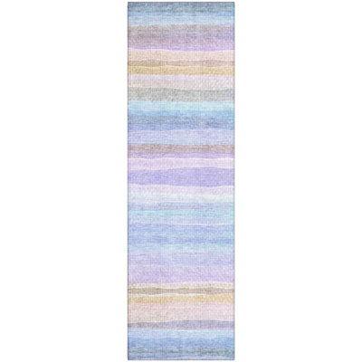 Premium Machine Washable Mayfield AMF2093 Striped Rug