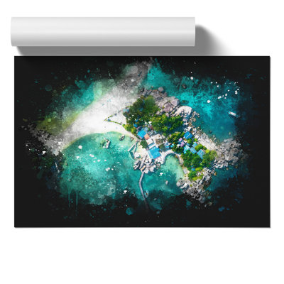 Koh Pha-Ngan in Ko Tao Thailand - Unframed Painting
