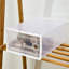 12 Pair Stackable Shoe Storage Cabinet