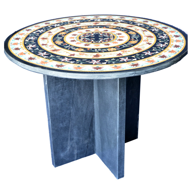 Round Outdoor Side Table , 24.25'' in. W 24.25'' in. D