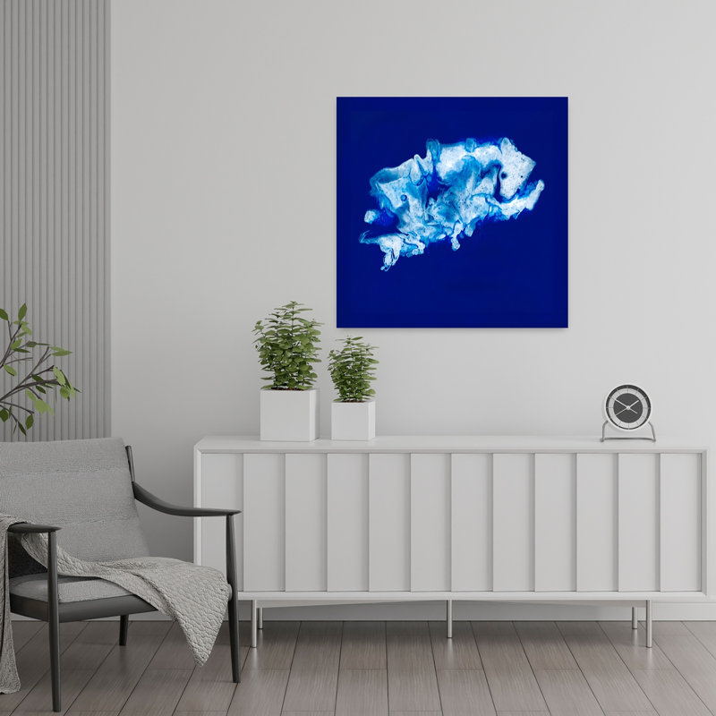 Art contemporain, paysage contemporain abstrait, art naturel, H 24 po x l 24 po