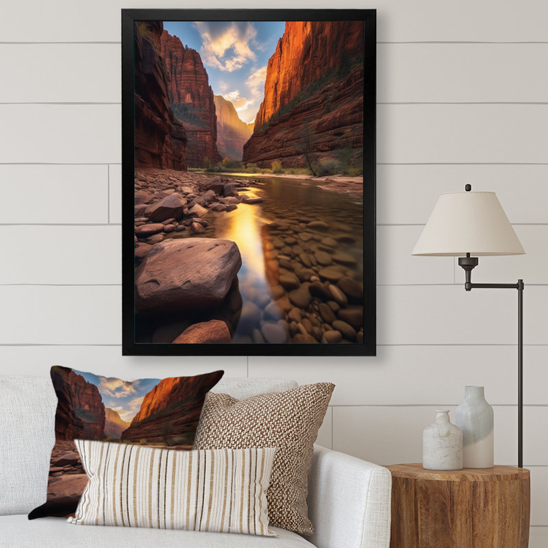 Décoration murale parc national Bellalynn Utah - Utah, Cadre photo noir, H 32 po x l 24 po x P 1 po