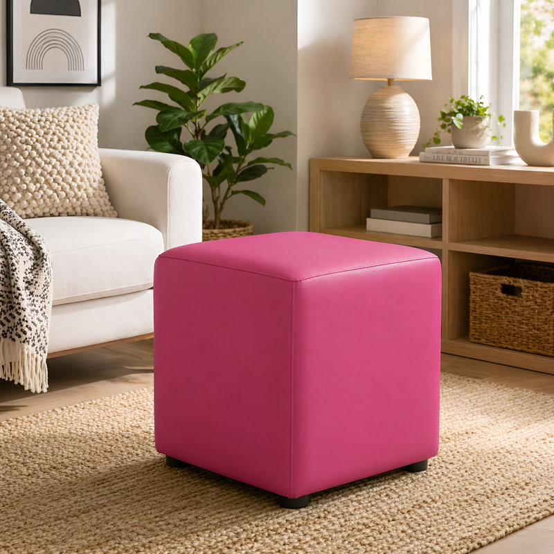 Faux Leather Cube Seating, Blossom