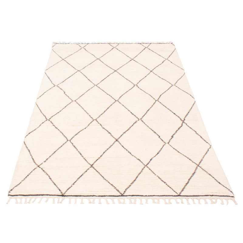 Tapis unique en laine noué à la main nouvel âge de 5 pi 10 po x 9 pi 8 po Lenore