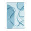 Tapis bleu doux et moelleux en bandes de résistance Erasmos - Reliure bleu ciel-341472071