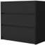  Commode 3 tiroirs noire 33 po