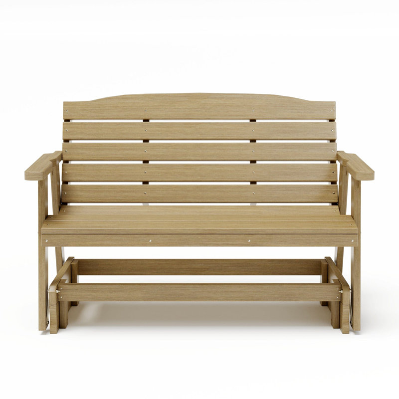  Fauteuil coulissant Amish Made Classic en composite de poly 5 pieds - grain de bois de bouleau, Grain de bois de bouleau