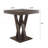 Cappuccino Double X Base Square Bar Table