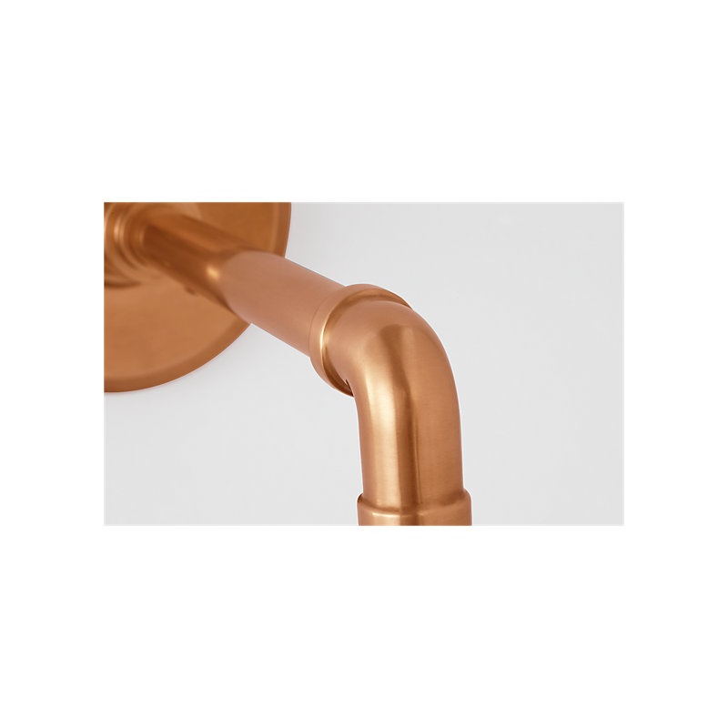 Thomas O'Brien 1 - Light Outdoor Barn Light, Soft Copper, Soft Copper, 13.25" H x 8" W x 14.25" D