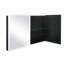 Armoire à pharmacie rectangulaire 40 po x 30 po à 2 portes, encastrée ou à fixation en surface