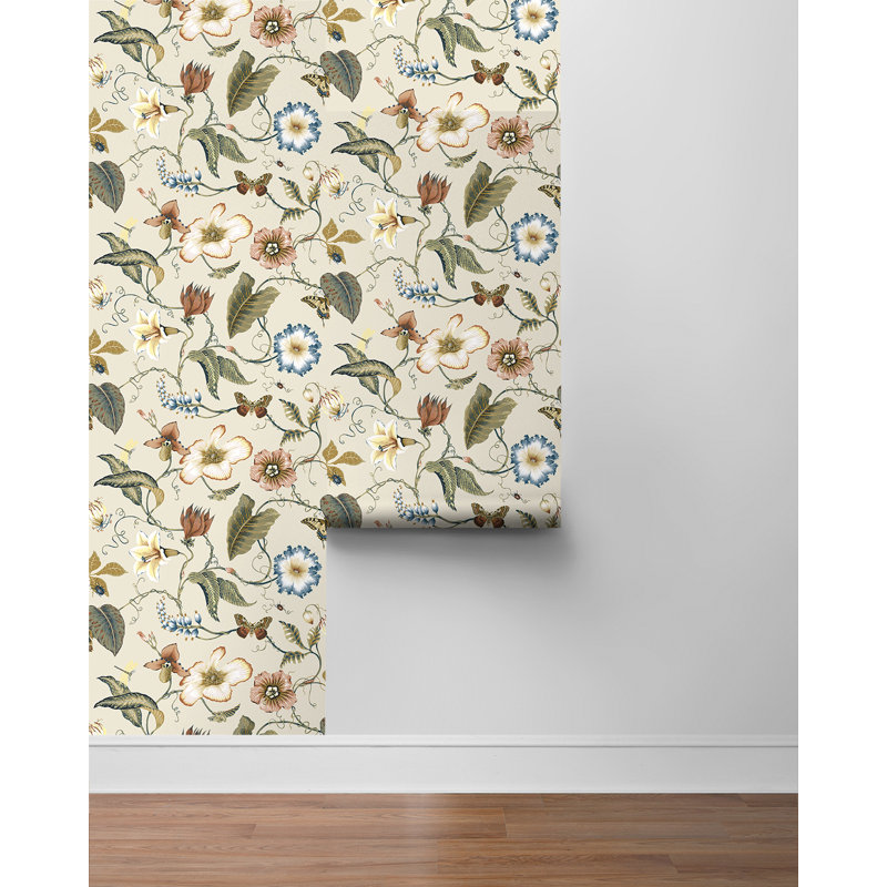 Summer Garden Floral Peel And Stick Wallpaper