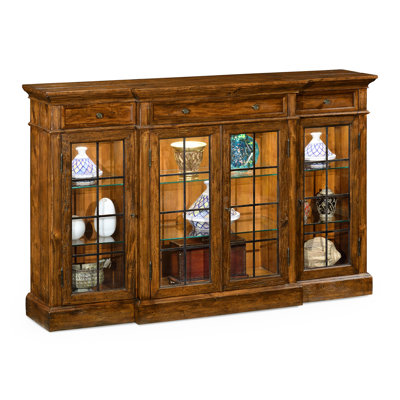 Casually Country Lighted China Cabinet
