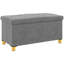 Banc de rangement avec repose-pieds, repose-pieds pliable rembourré en velours