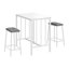Ensemble de salle à manger 3 pièces à hauteur de comptoir Simi, 1 table, 2 tabourets-101191013