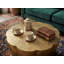 Round Gold Aluminium Coffee Table