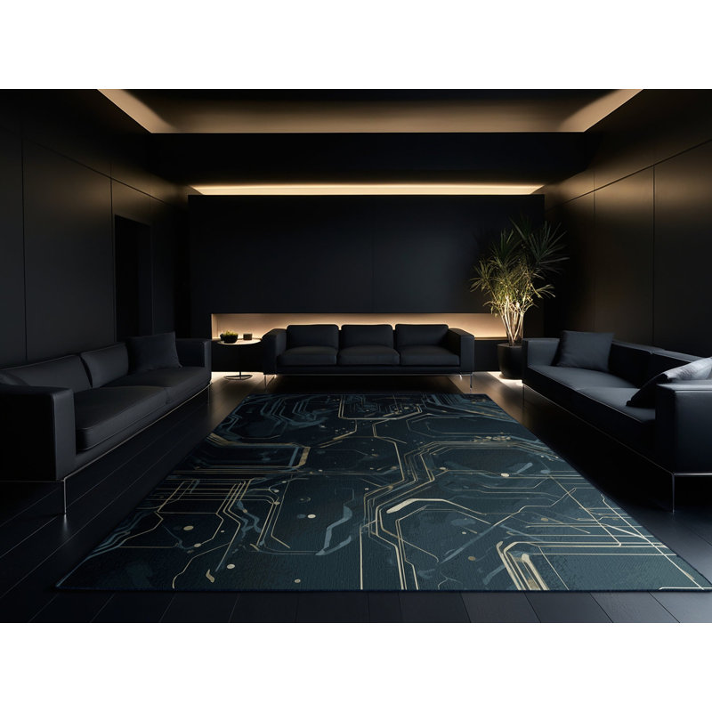Pulsar Flow Rug, Rectangle 2' x 3'
