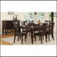Ensemble de 2 chaises d'appoint simples et contemporaines au fini brun