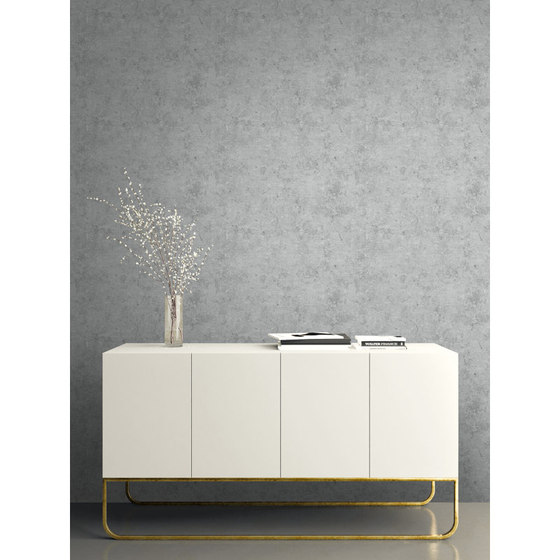 Rouleau de papier peint L 27 pi x l 27 po, gris