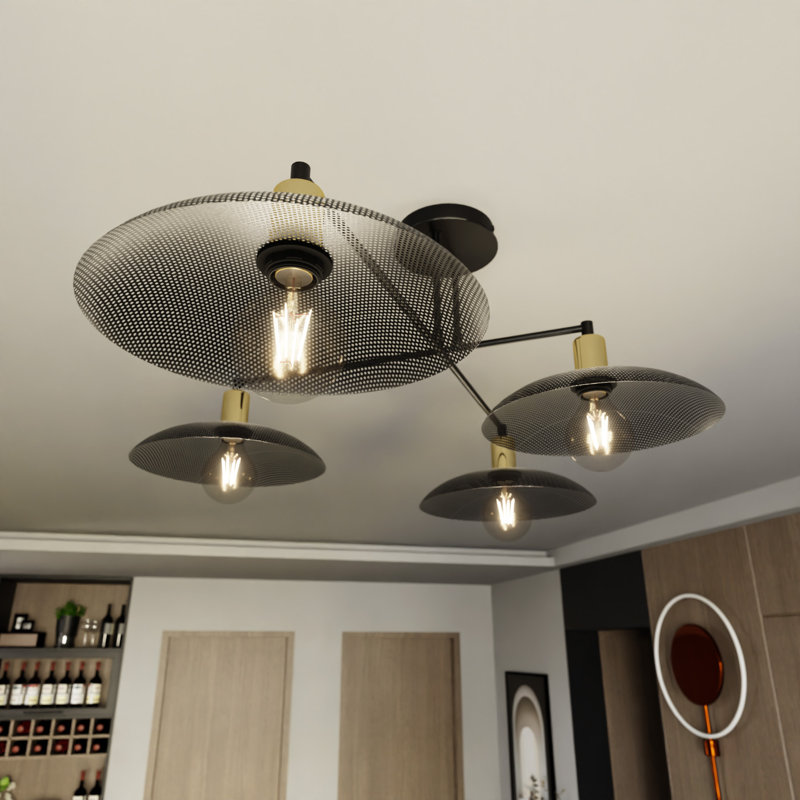 Aadison 4 - Light Pendant, Black